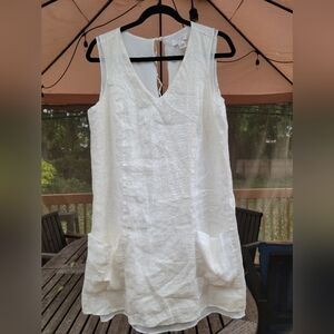 Kenar linen shift dress
